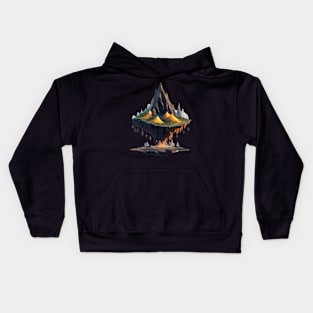 3d landscape Kids Hoodie